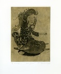 Akimitsu Tamawake, Japonia, Ex libris Krzysztof Marek Bąk "With ghosts"